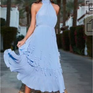 Ramy Brook Baby Blue Midi Dress